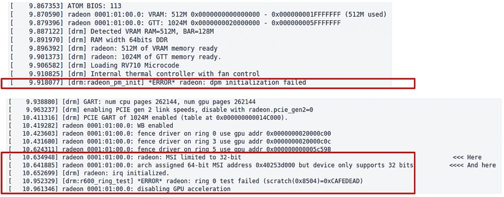 ошибки драйвера Radeon 4350