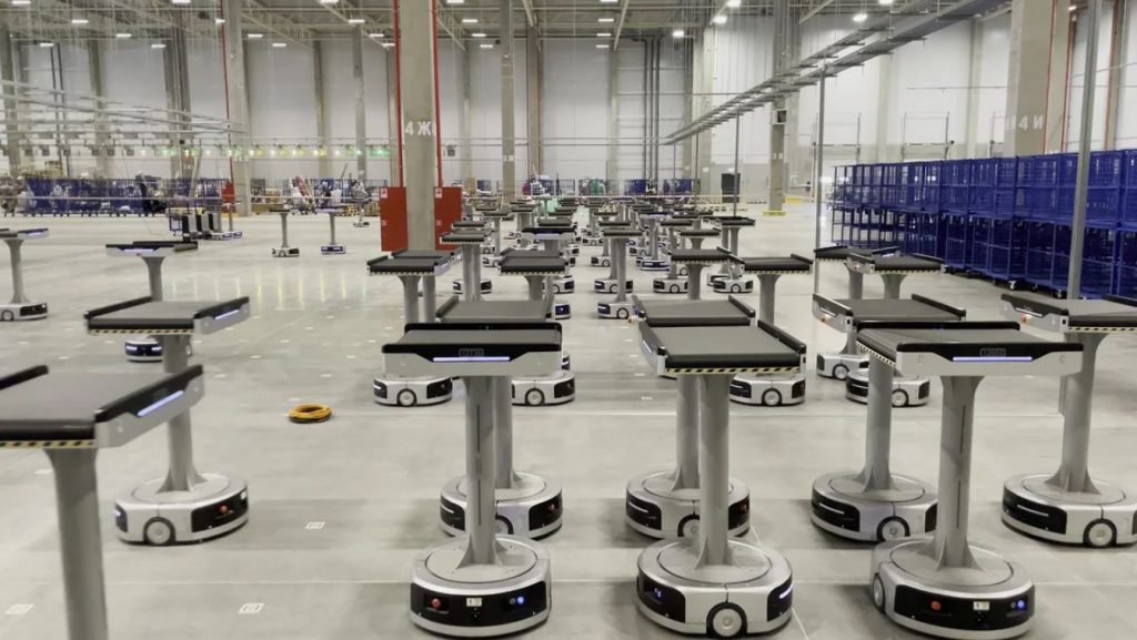 Роботы Nissa Engineering для сортировки на складе
