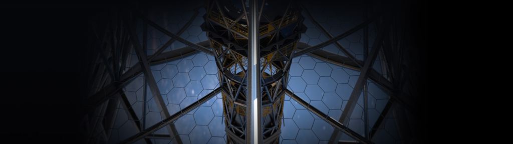 Визуализация: «мозаика» зеркала M1 телескопа ELT.