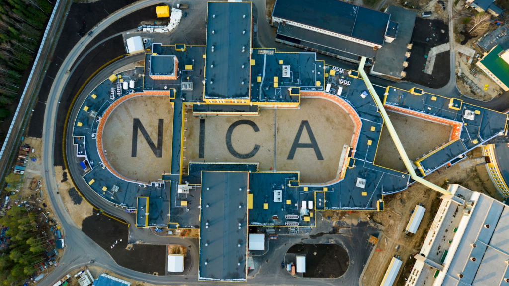 Коллайдер комплекса NICA с высоты птичьего полета