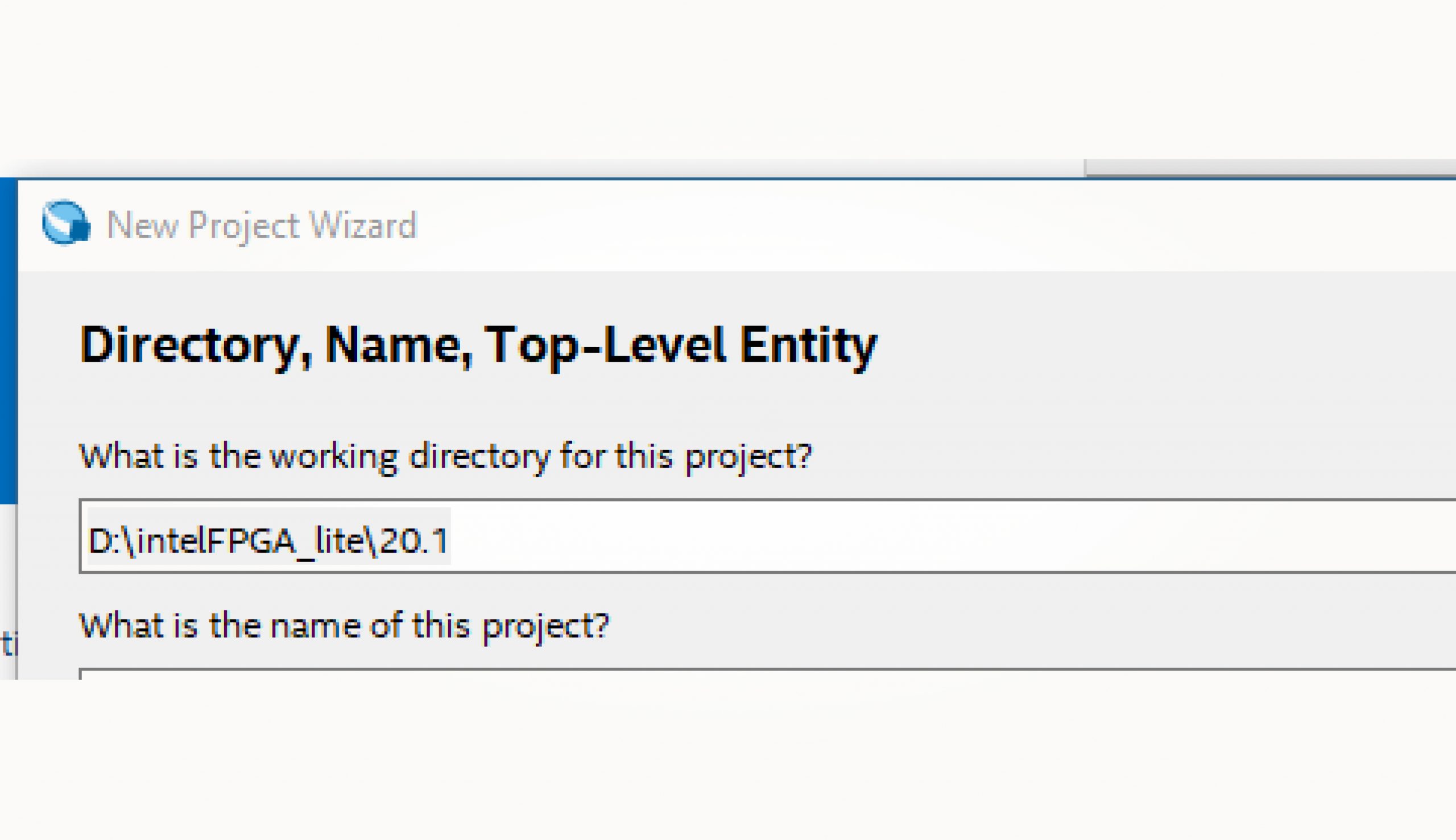 Рабочая директория в САПР Quartus