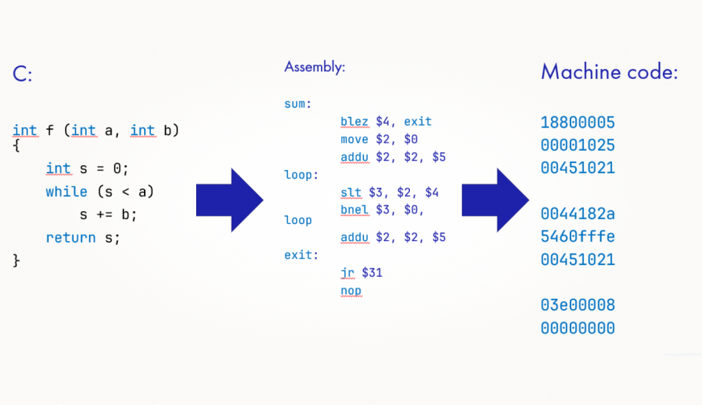  путь, который проходит программа на C